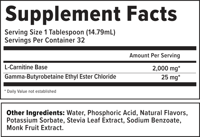 Volcarn Supplement Facts